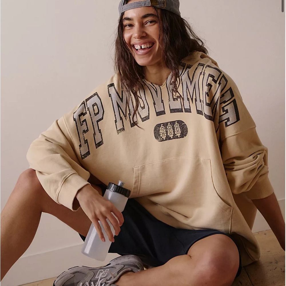 NWOT Free People best of logo hoodie